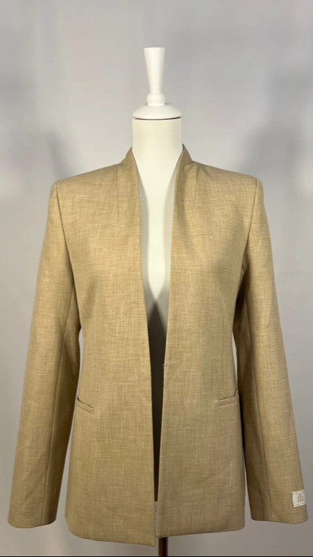 Blazer beige col châle