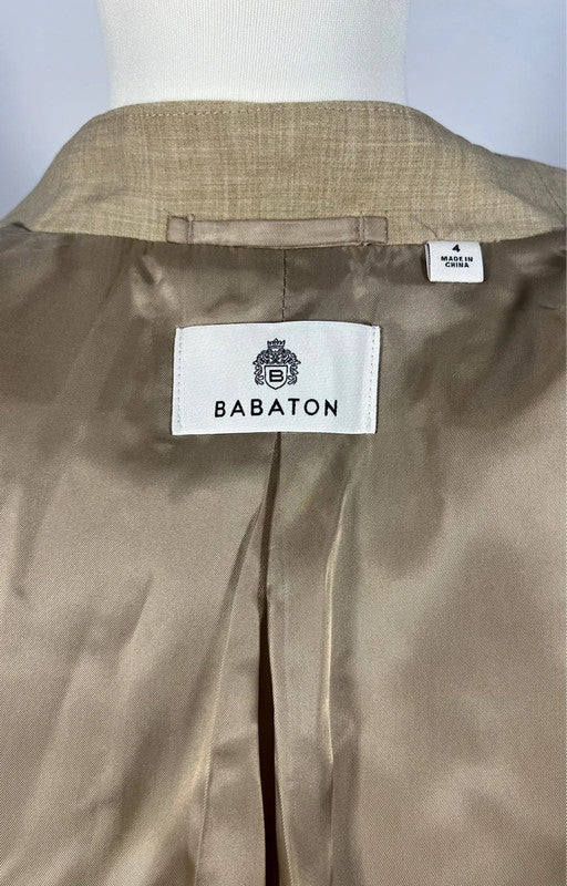 Blazer beige col châle