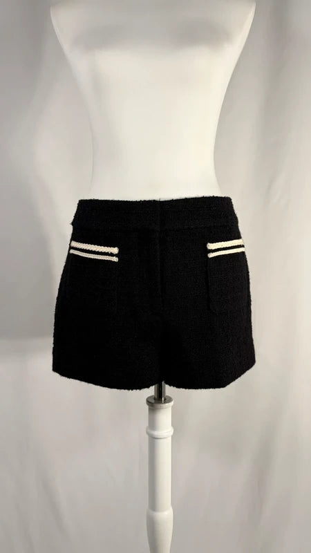 Short en tweed noir (édition limitée)