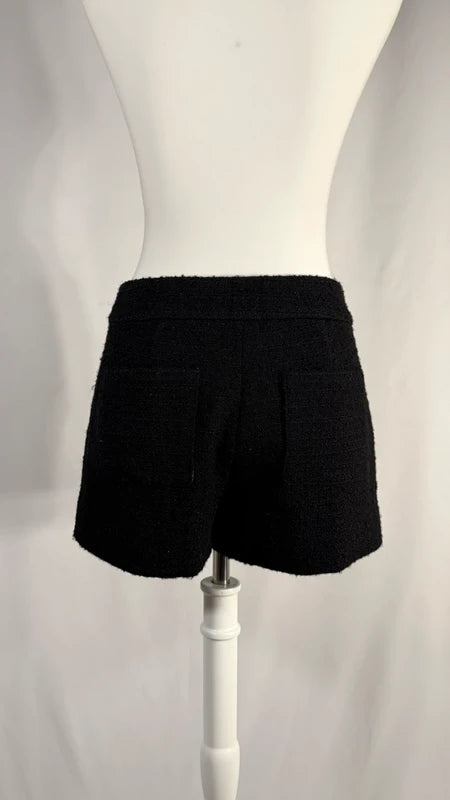 Short en tweed noir (édition limitée)