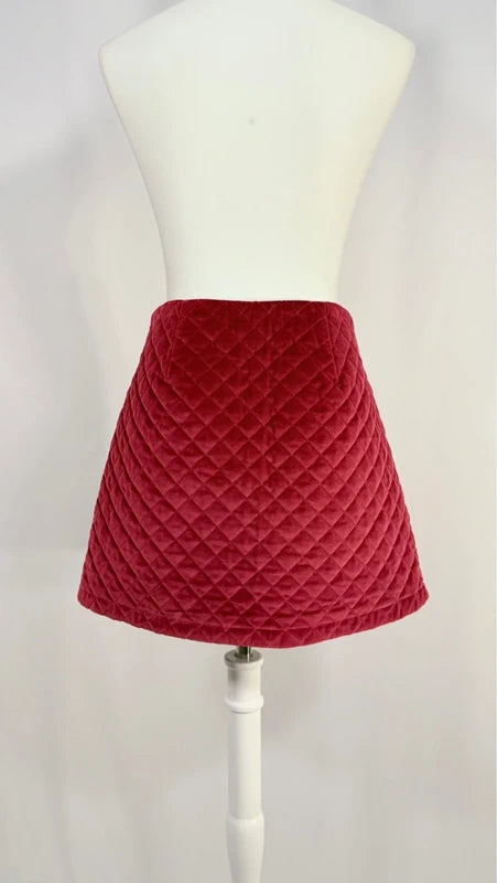 Mini-jupe Roméo bordeaux