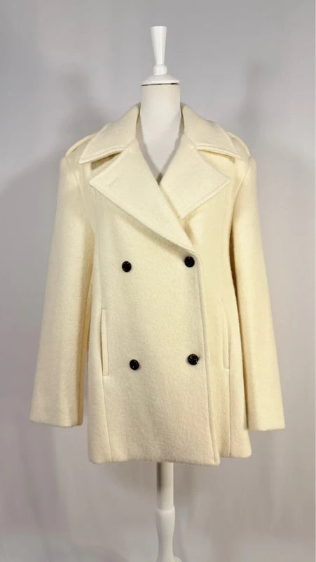 Veste en laine Esmae écru