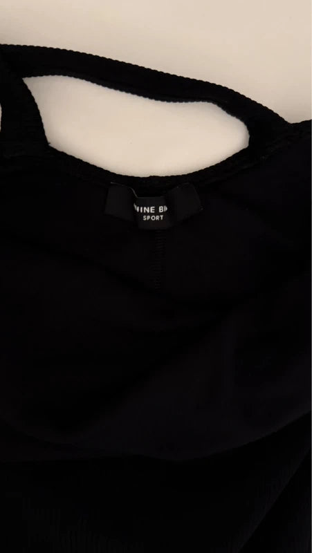 Combishort Lori stretch tissé noir