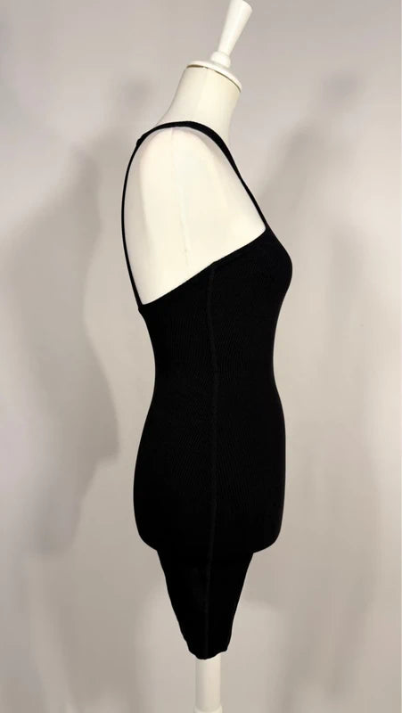 Combishort Lori stretch tissé noir