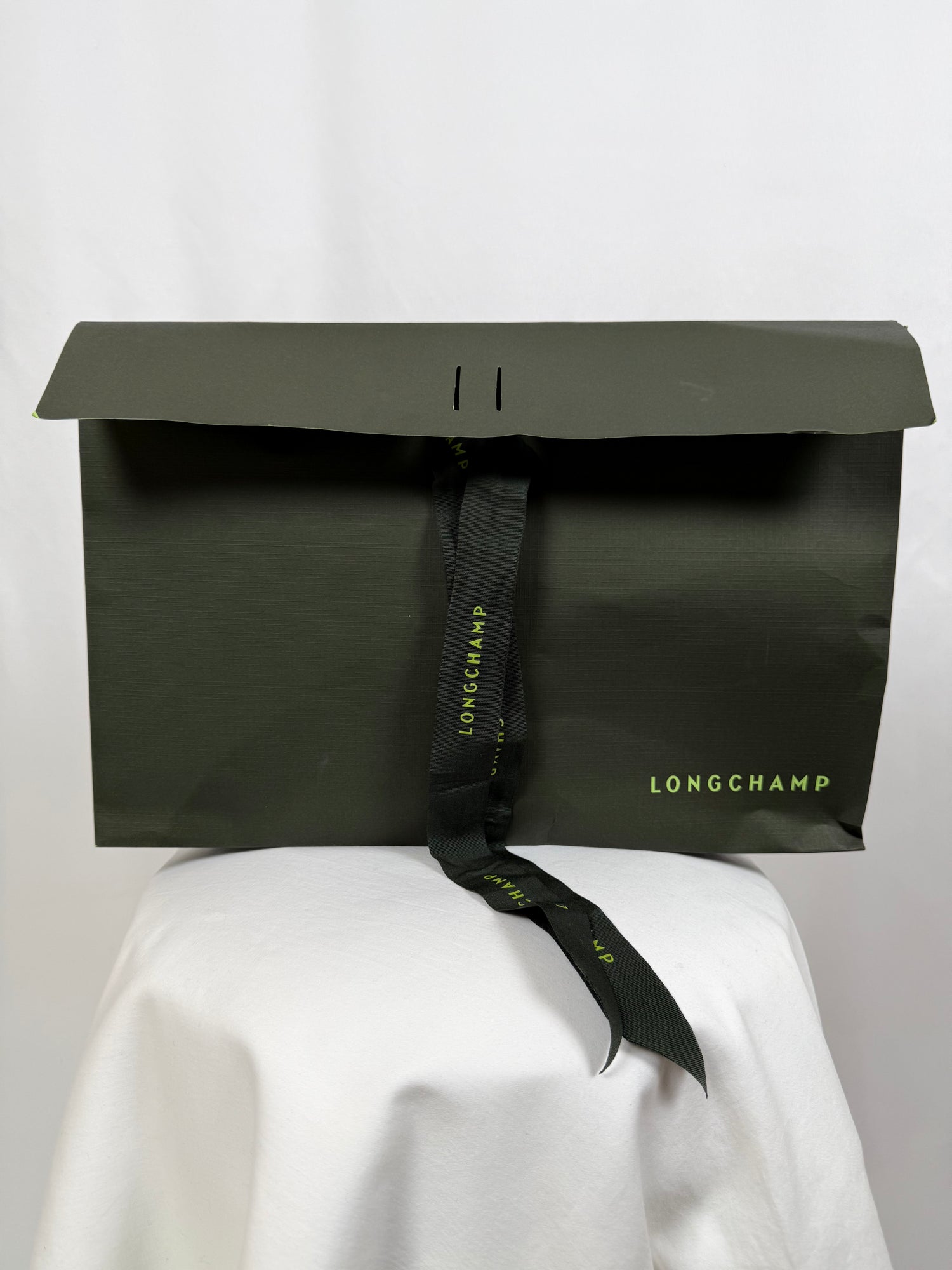 Sac bandoulière S Le Pliage pistache & bordeaux