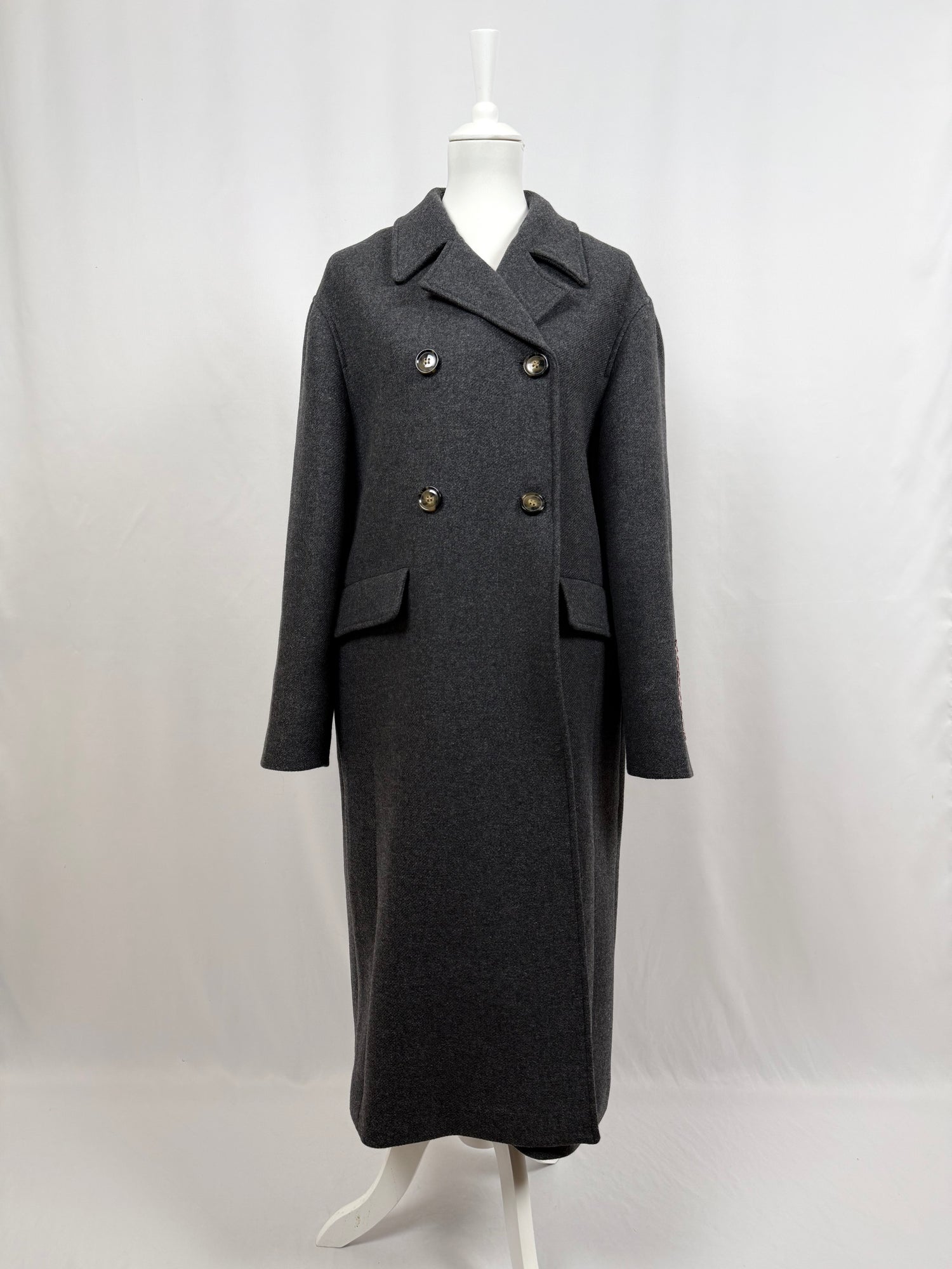 Manteau long Natalia gris