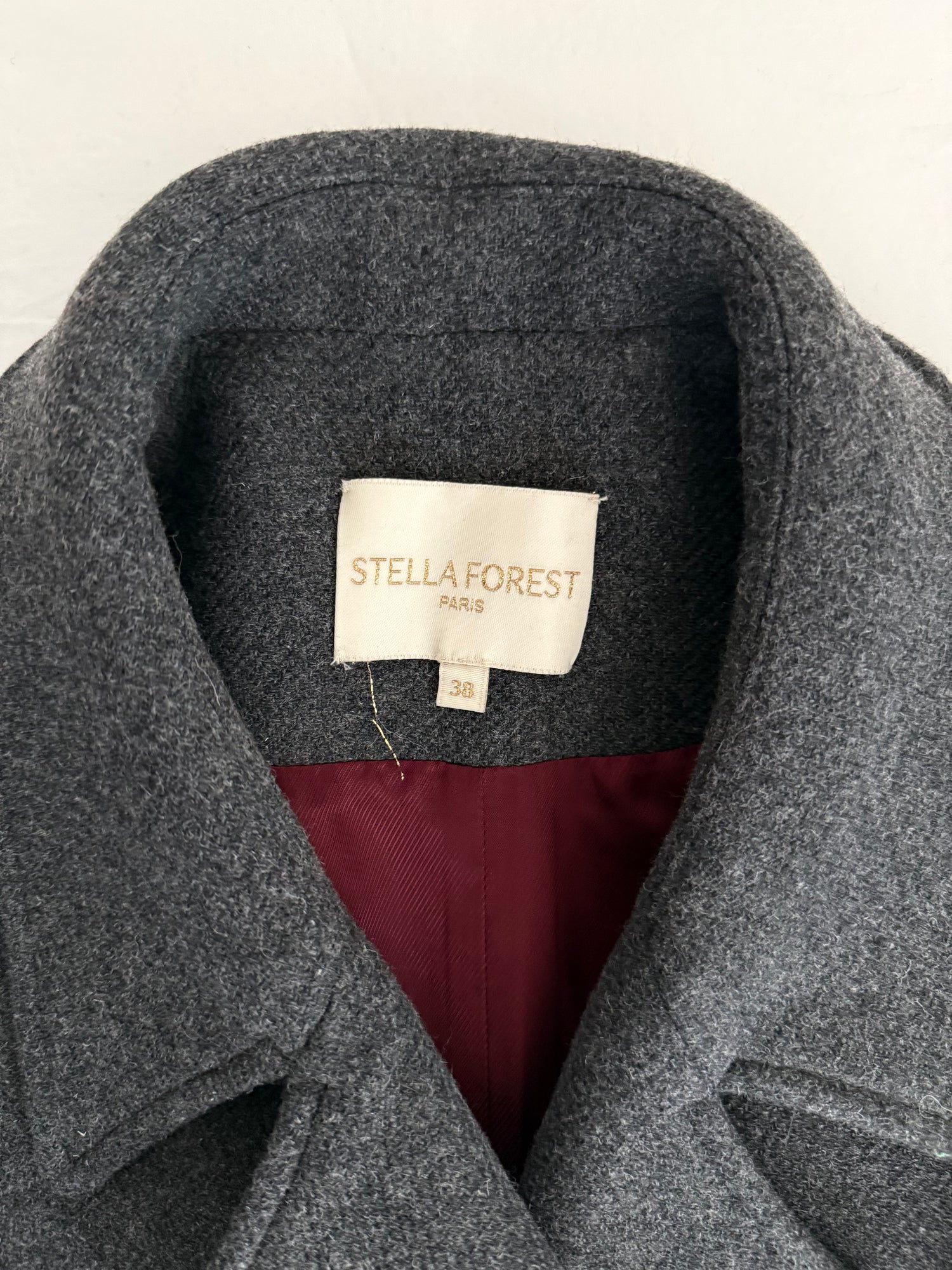 Manteau long Natalia gris