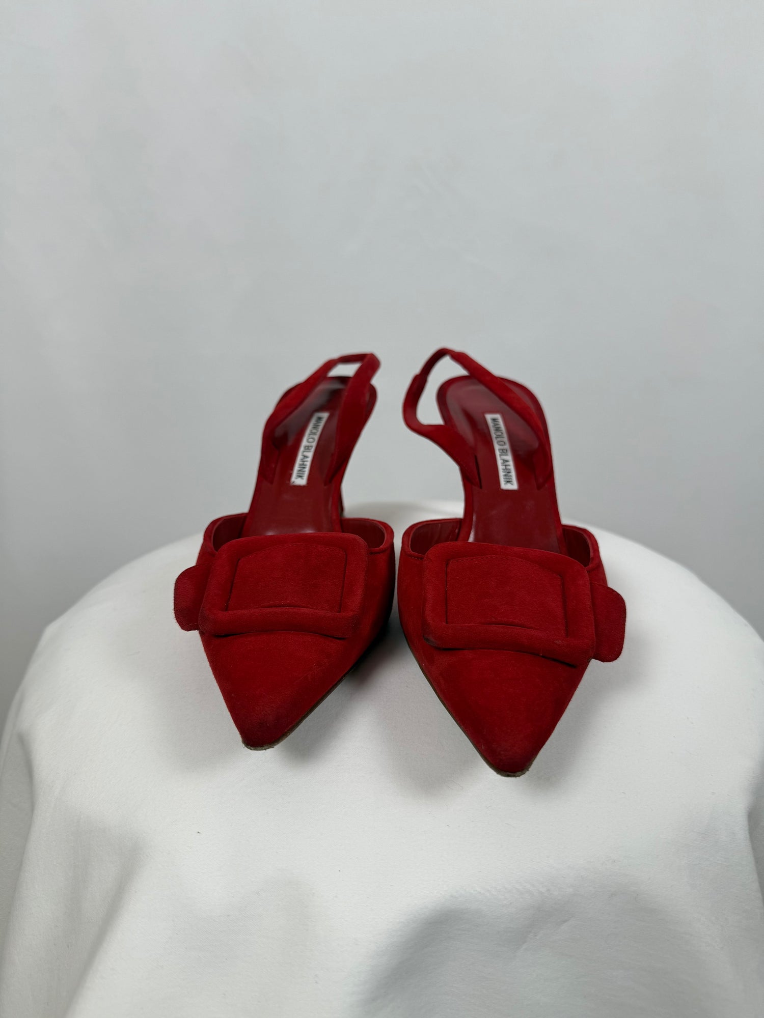 Slingbacks Pumps Maysli en suède rouge