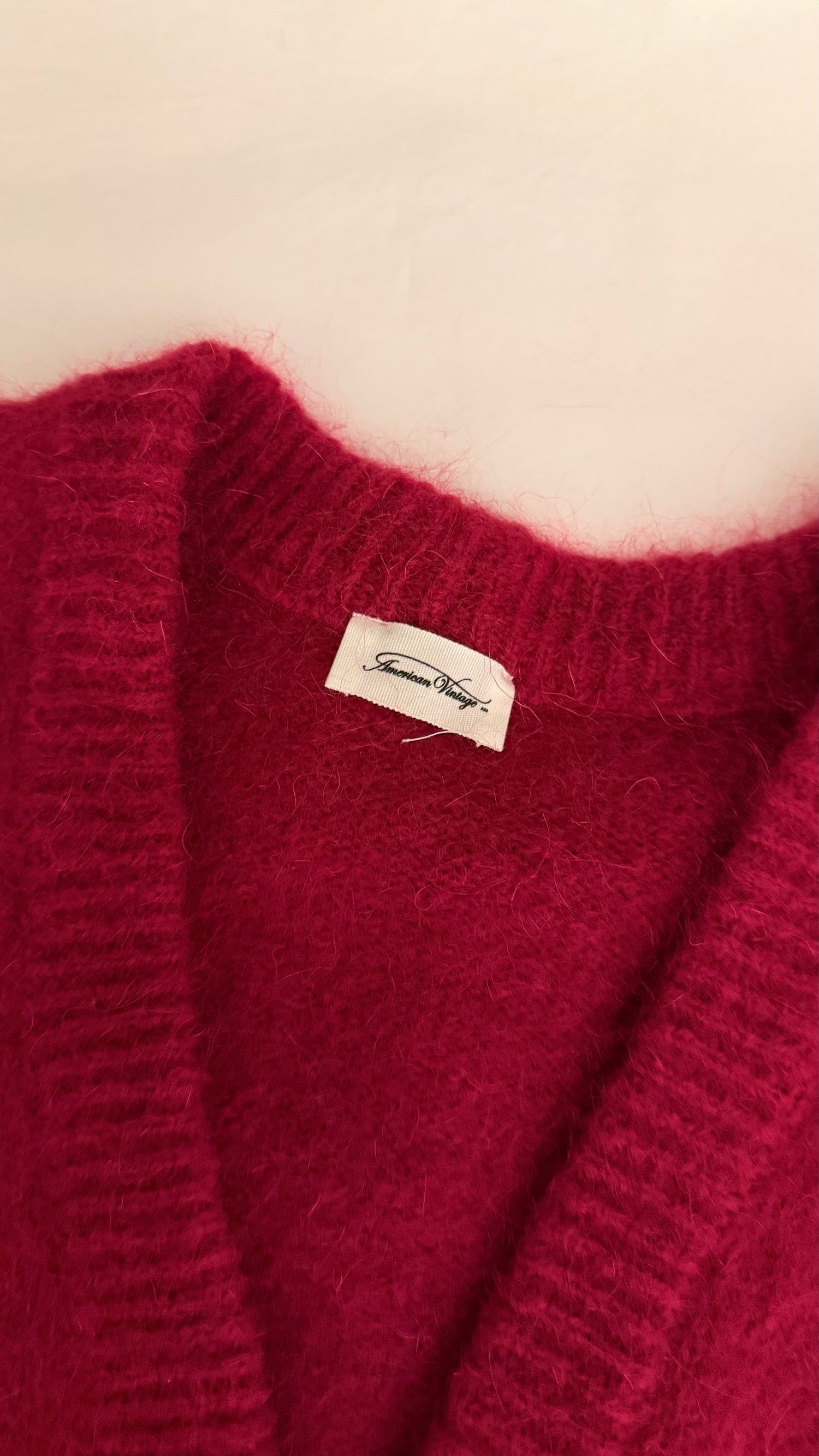 Gilet Pinobery rouge en mohair