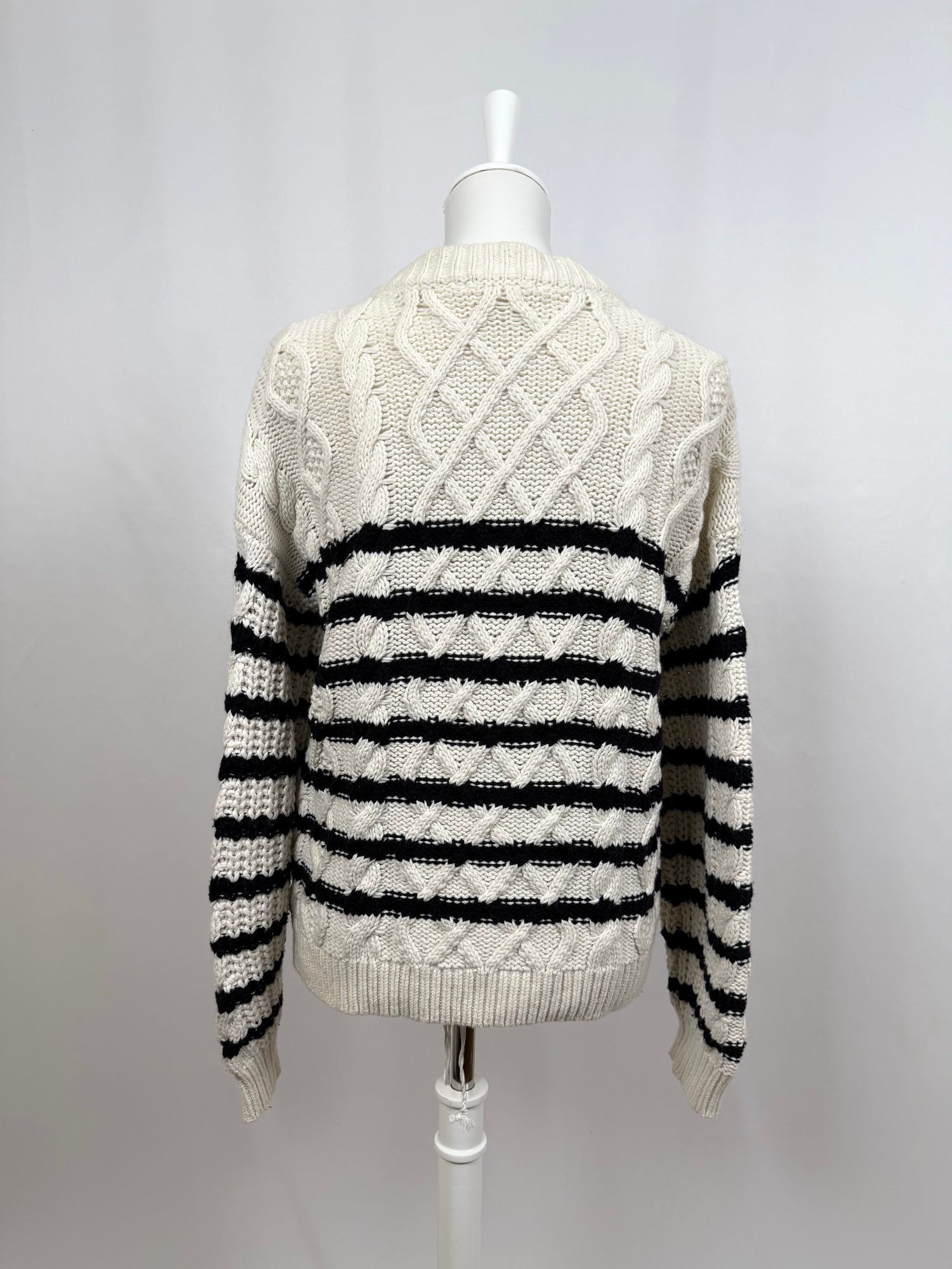 Cardigan Sean crème et noir