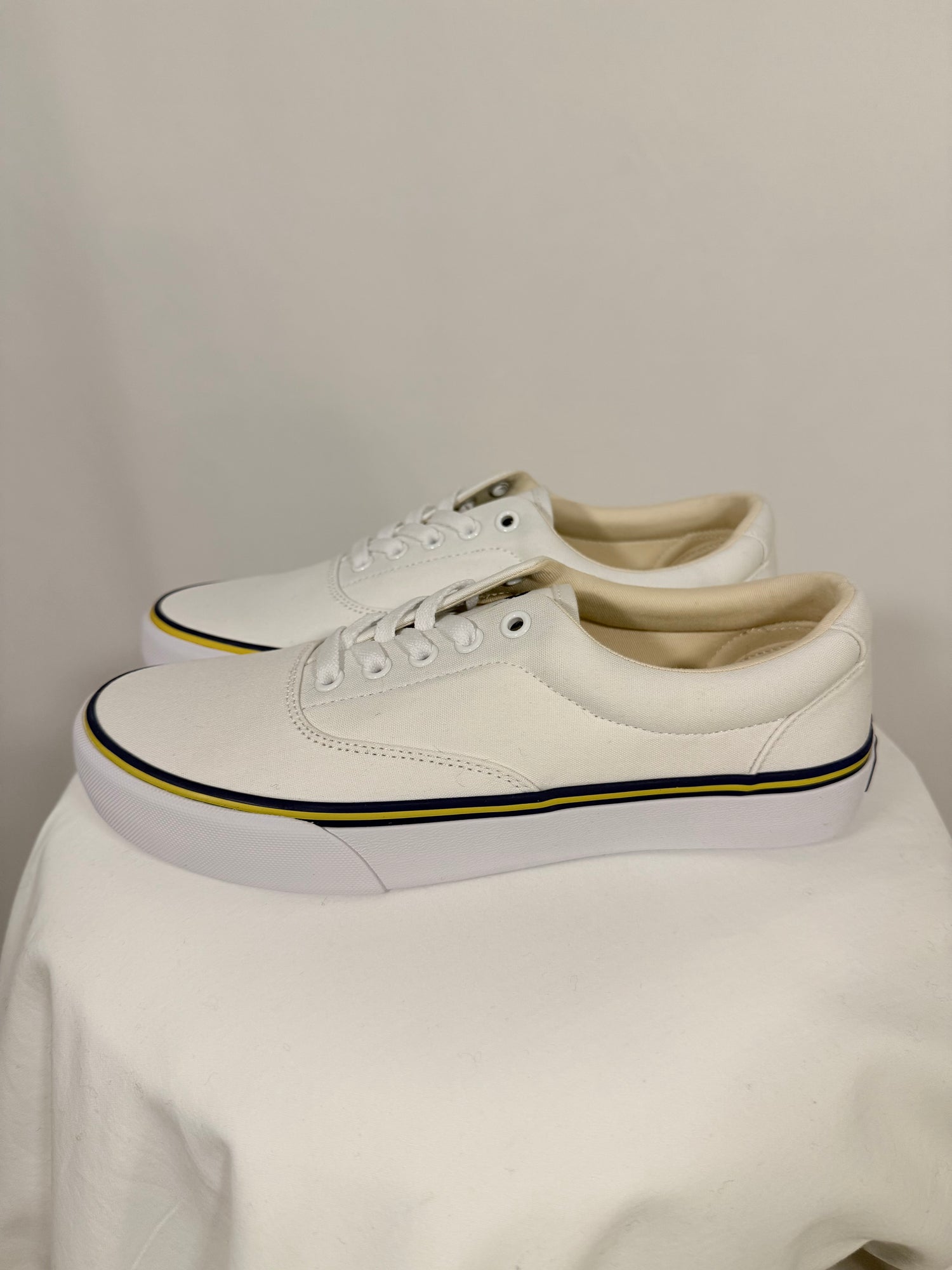 Baskets Keaton blanches en toile