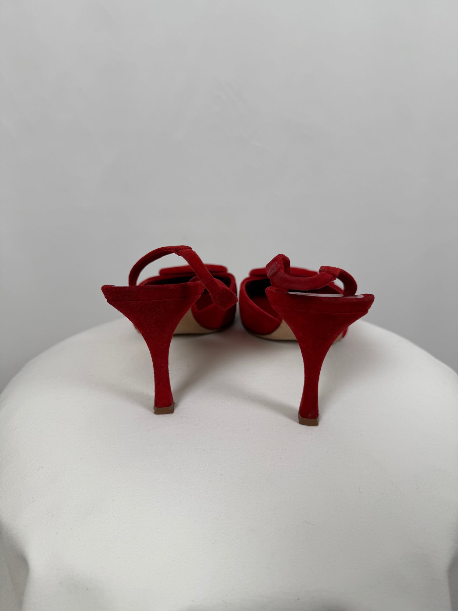 Slingbacks Pumps Maysli en suède rouge