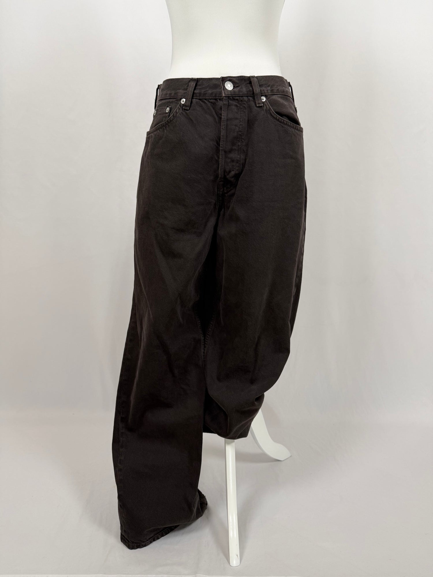 Jean droit Facade marron