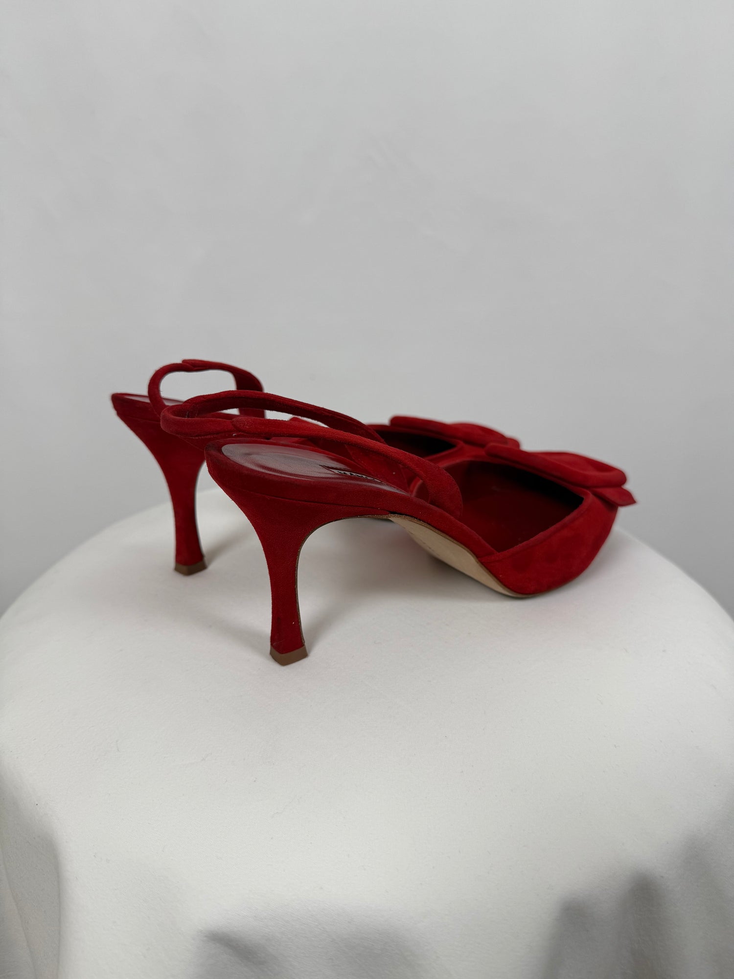 Slingbacks Pumps Maysli en suède rouge