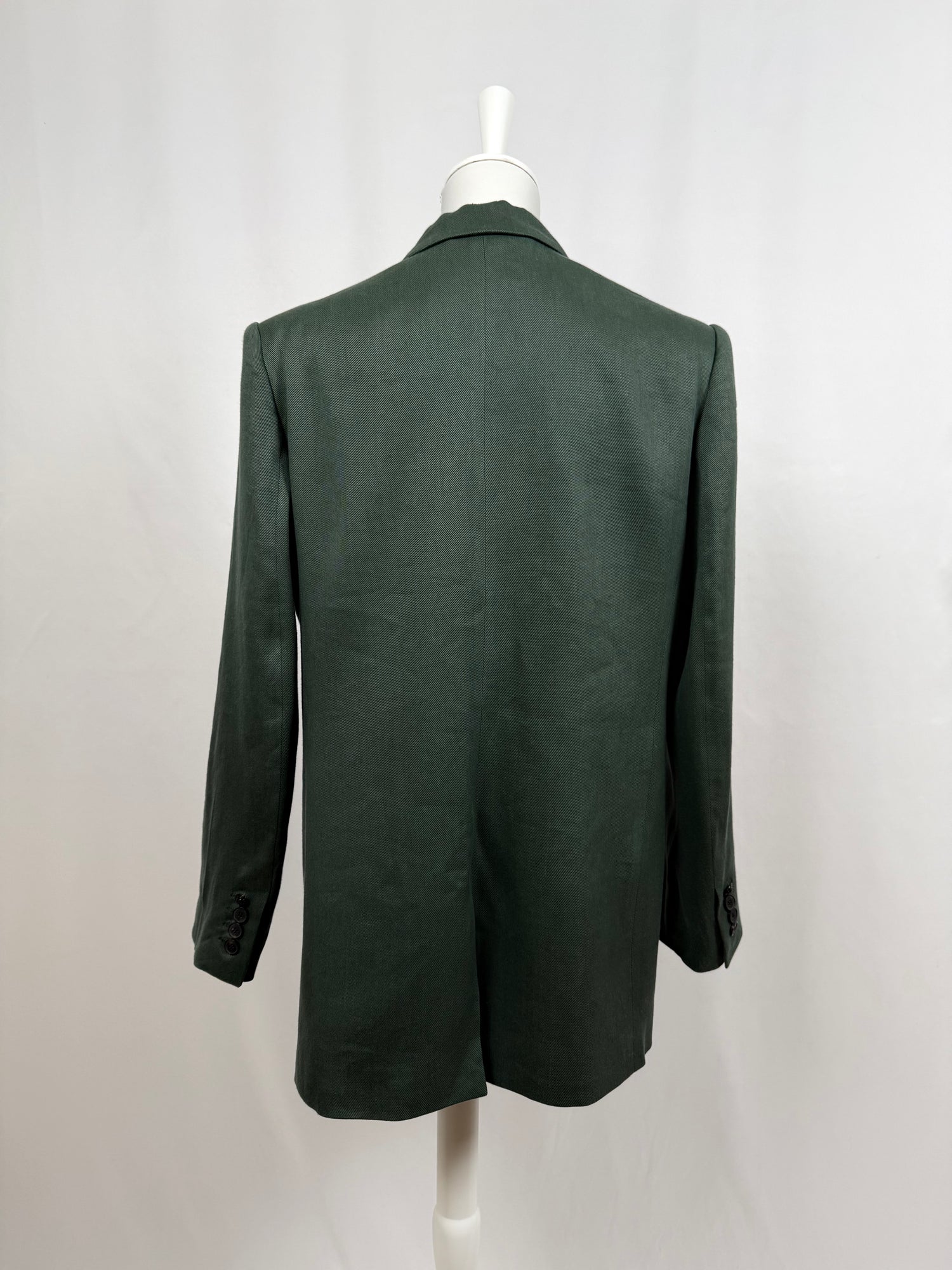 Blazer tailleur croisé vert foncé