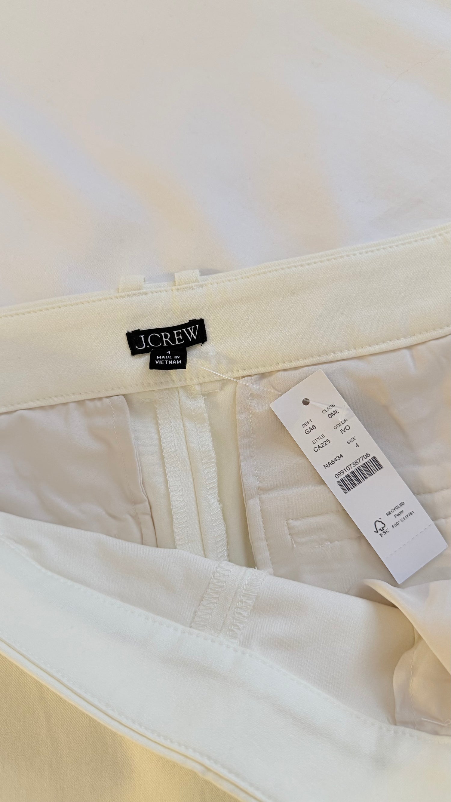 Jupe courte shorty blanc