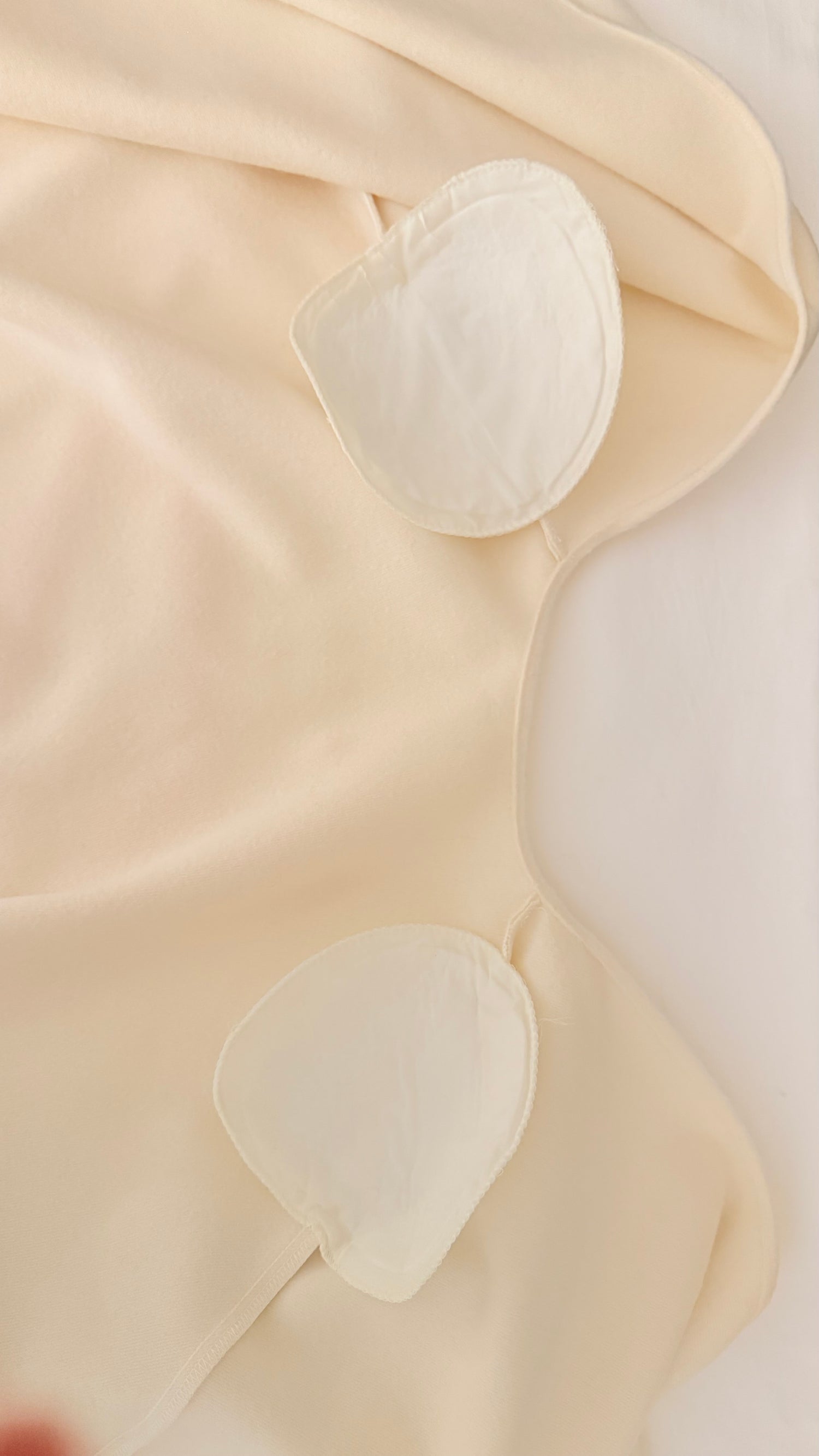 Poncho crème court noué