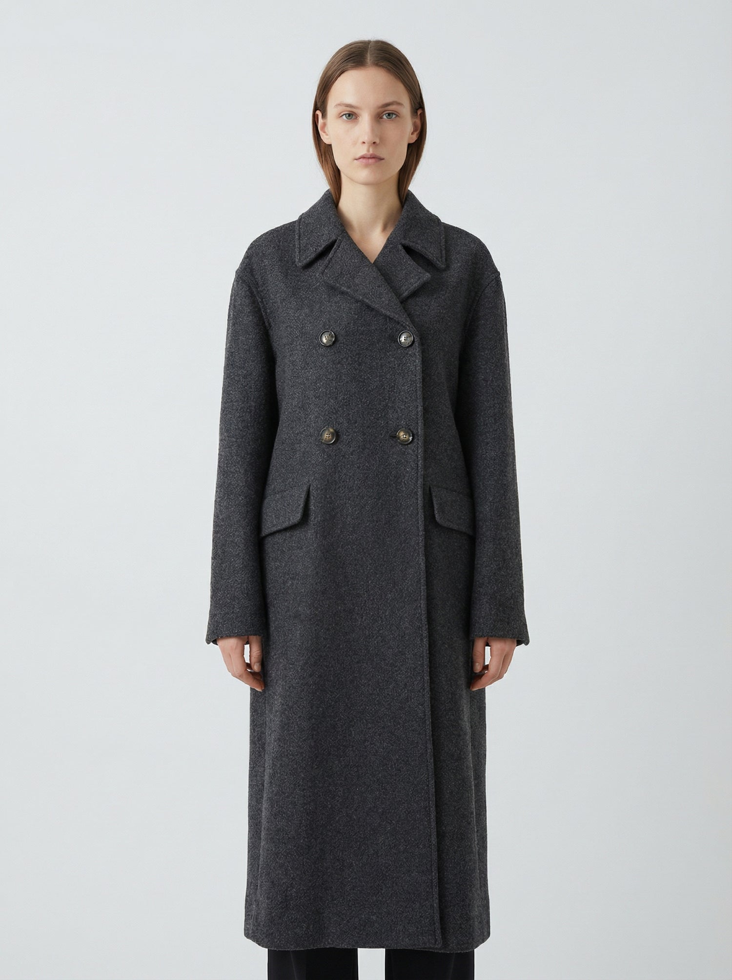 Manteau long Natalia gris