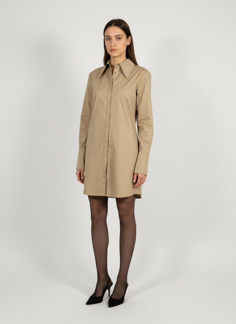 Robe-chemise Tiffany beige
