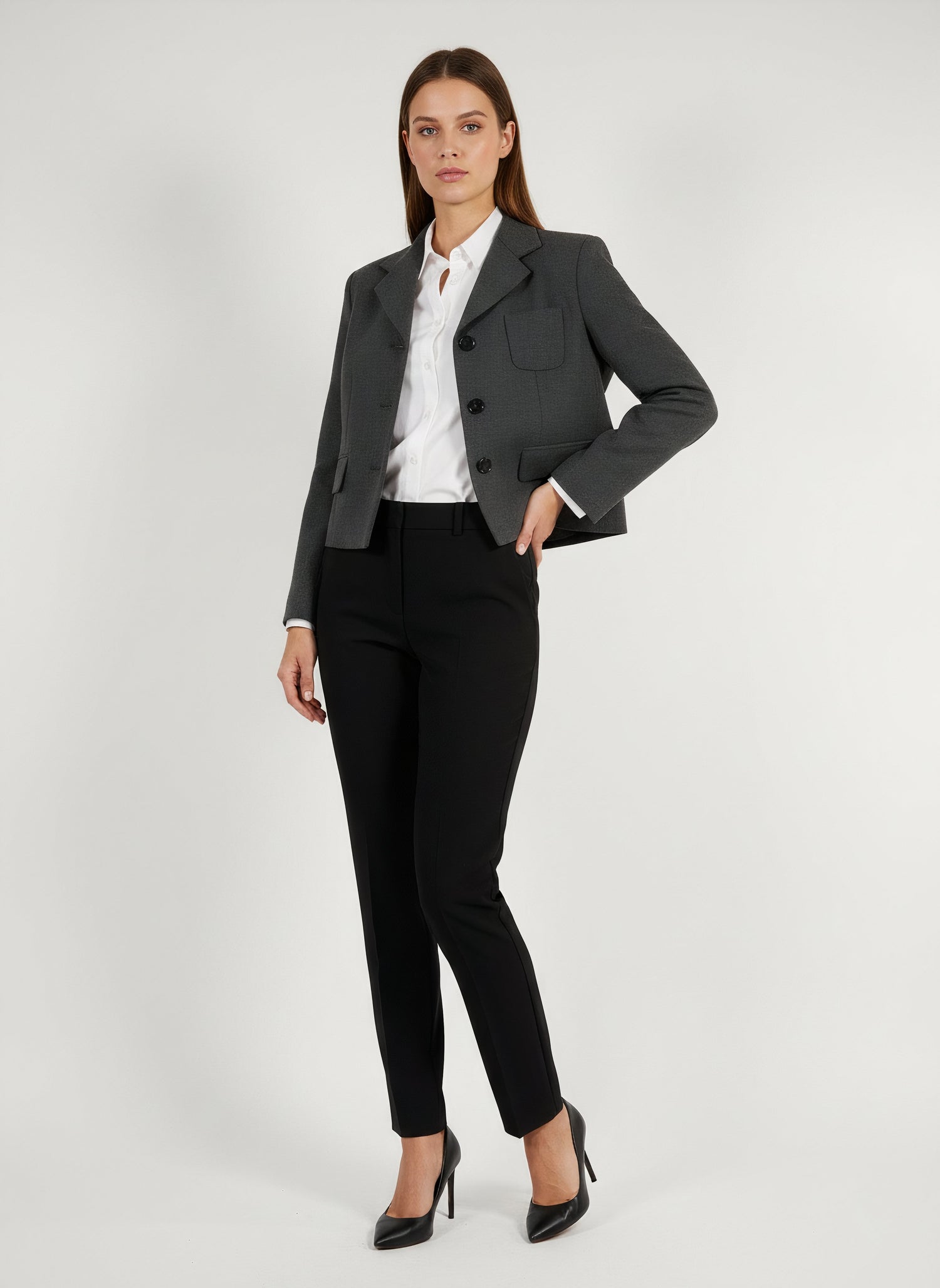 Veste blazer de costume gris