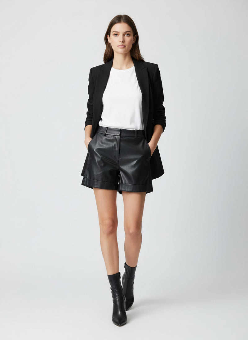 Short Lucia simili-cuir